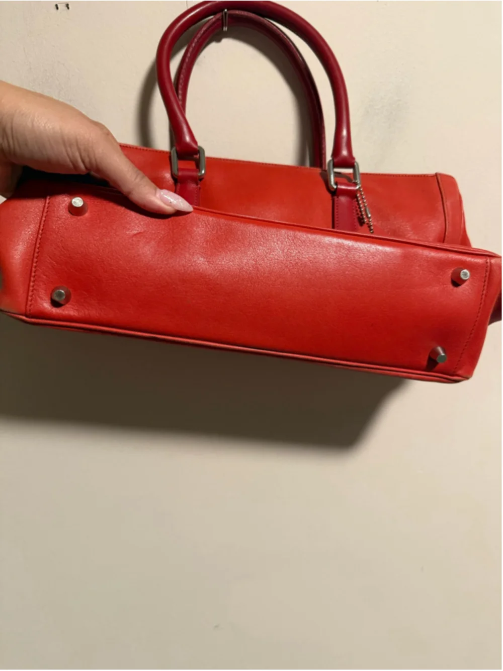 Coach Vintage Bonnie Satchel Handbag Burnt Red